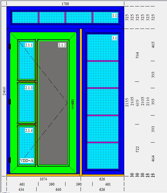 Jedna nabídka pro zákazníka na výměnu vstupních dveří.